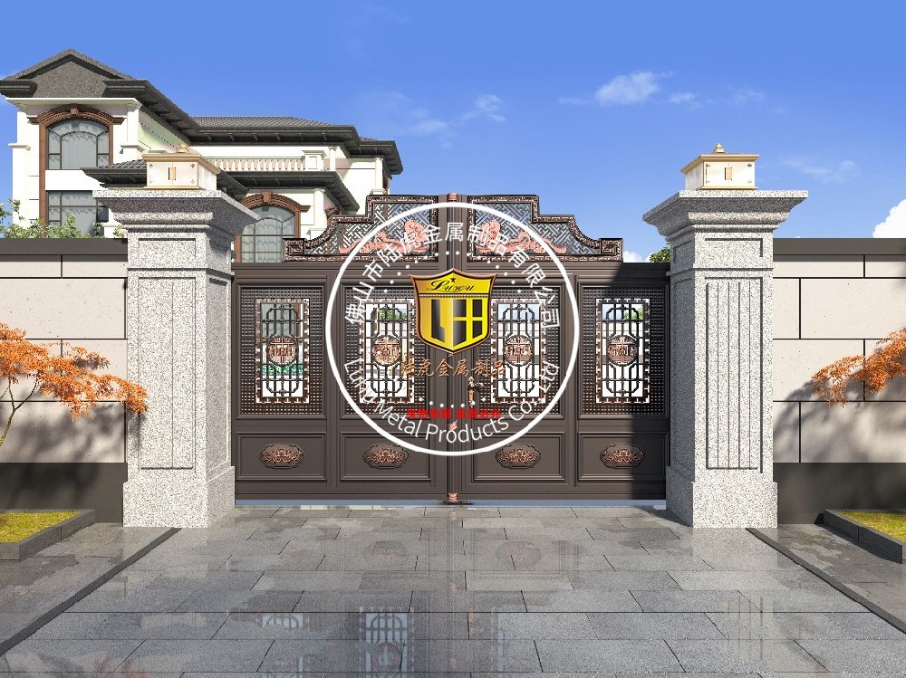 中式庭院门