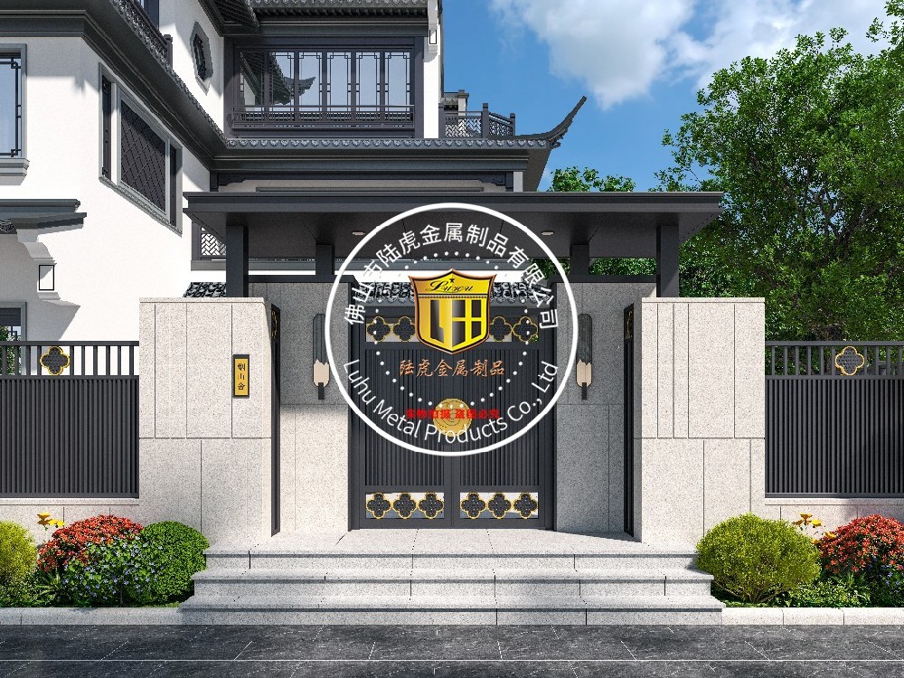 中式庭院门