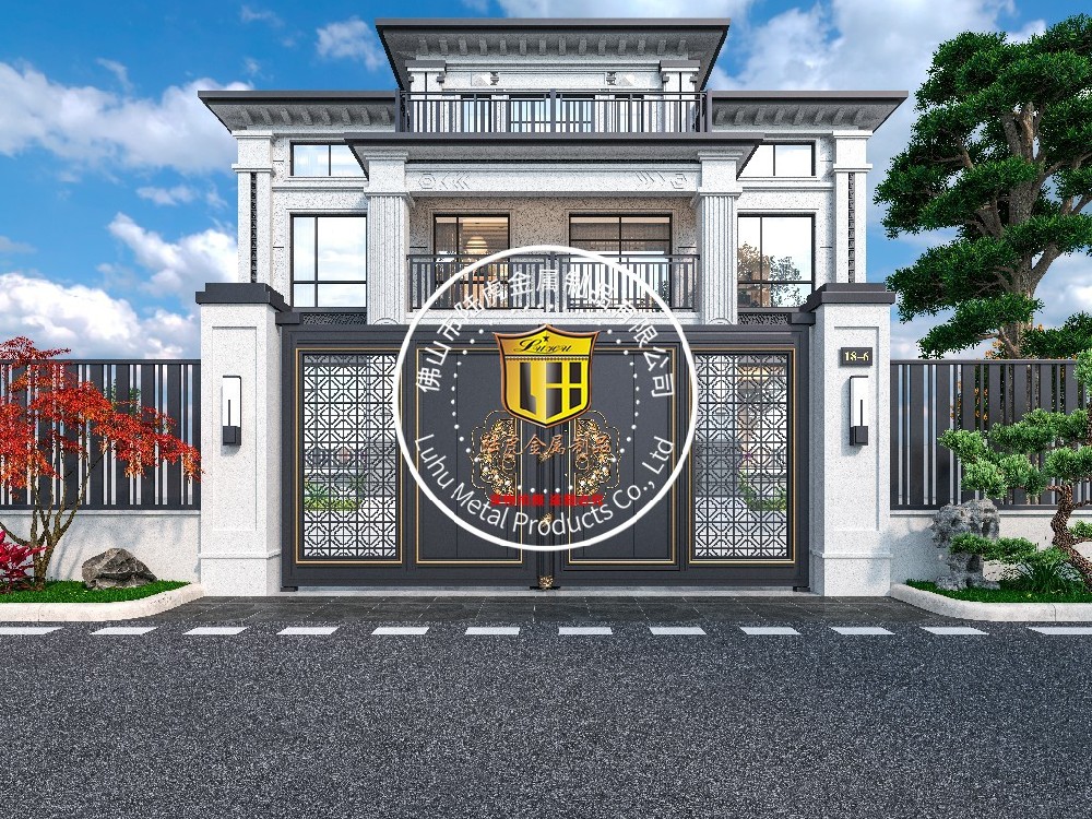 中式庭院门
