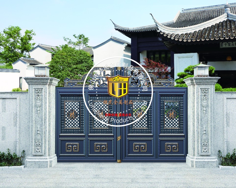 中式庭院门